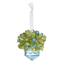 Load image into Gallery viewer, Ganz Kissing Krystals Winter Ice Teeny Mistletoe Jewel Ornament