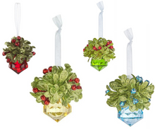 Load image into Gallery viewer, Ganz Kissing Krystals Classic Red Teeny Mistletoe Jewel Ornament