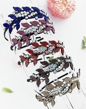 Load image into Gallery viewer, Elegant Fashion Headband of Leaf Rhinestones Pattern