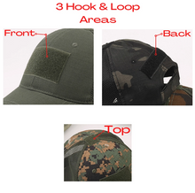 Load image into Gallery viewer, Tactical-Style Patch Hat with Adjustable Strap | Military-Style Hat | Unisex Hat