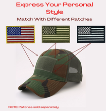 Load image into Gallery viewer, Tactical-Style Patch Hat with Adjustable Strap | Military-Style Hat | Unisex Hat