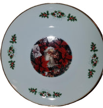 Load image into Gallery viewer, Victorian Santa Plate - Fine Porcelain