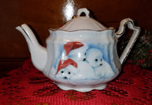 Load image into Gallery viewer, Christmas Seals 3 Cup Teapot - Fine Porcelain
