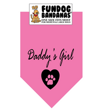 Load image into Gallery viewer, Daddy's Girl Bandana - FunDog Bandana's - Assorted Colors