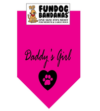 Load image into Gallery viewer, Daddy's Girl Bandana - FunDog Bandana's - Assorted Colors