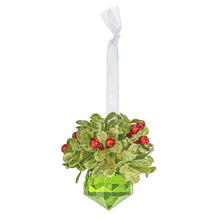 Load image into Gallery viewer, Ganz Kissing Krystals Evergreen Teeny Mistletoe Jewel Ornament