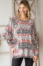 Load image into Gallery viewer, Ombre Cheetah Print Round Neck Sweater