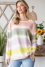 Load image into Gallery viewer, Soft Multi Striped Long-Sleeve Top