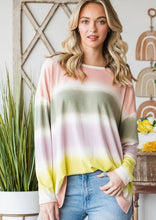 Load image into Gallery viewer, Soft Multi Striped Long-Sleeve Top