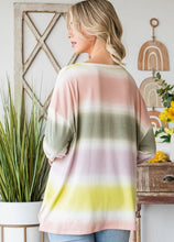 Load image into Gallery viewer, Soft Multi Striped Long-Sleeve Top