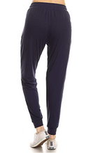 Load image into Gallery viewer, Navy Plus Size Joggers