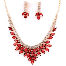 Load image into Gallery viewer, Marquise Stone Cloud Necklace & Earring Set