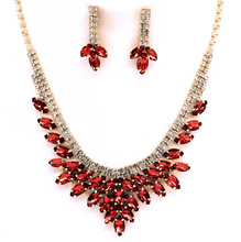 Load image into Gallery viewer, Marquise Stone Cloud Necklace & Earring Set