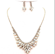 Load image into Gallery viewer, Marquise Stone Cloud Necklace & Earring Set