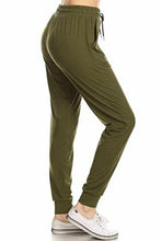 Load image into Gallery viewer, Olive Premium Plus Size Joggers