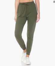 Load image into Gallery viewer, Olive Premium Plus Size Joggers