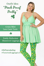 Load image into Gallery viewer, Paddy Perfection Shamrock Plus Size Leggings - St. Patrick's Day Leggings