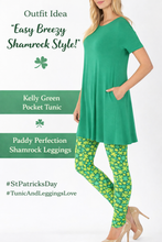 Load image into Gallery viewer, Paddy Perfection Shamrock Leggings - St. Patrick's Day Leggings