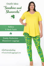 Load image into Gallery viewer, Paddy Perfection Shamrock Plus Size Leggings - St. Patrick's Day Leggings