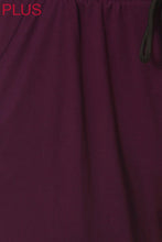 Load image into Gallery viewer, Wine Plus Size Premium Joggers