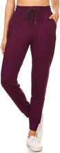Load image into Gallery viewer, Wine Plus Size Premium Joggers
