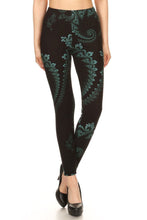 Load image into Gallery viewer, Turquoise Coral Curvy Plus Leggings