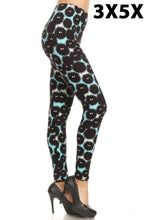 Load image into Gallery viewer, Dark Eyes Curvy Plus Leggings