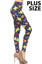 Load image into Gallery viewer, Monster Mash Plus Size Halloween Leggings
