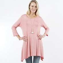 Load image into Gallery viewer, Sugar Pink Side Tail Tunic