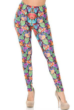 Load image into Gallery viewer, An amazing and colorful all over renaissance style heart fabric that is eye catching and stylish.