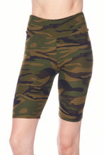 Load image into Gallery viewer, Premium Biker Short - Green Camouflage