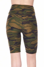 Load image into Gallery viewer, Premium Biker Short - Green Camouflage
