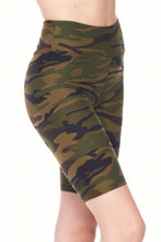 Load image into Gallery viewer, Premium Biker Short - Green Camouflage