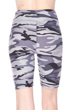 Load image into Gallery viewer, Plus Size Premium Biker Short - Grey Camouflage