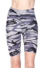 Load image into Gallery viewer, Premium Biker Short - Grey Camouflage
