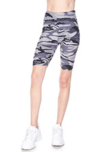 Load image into Gallery viewer, Plus Size Premium Biker Short - Grey Camouflage