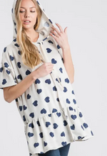 Load image into Gallery viewer, Valentine's Day Jacket Top - Blue