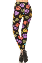 Load image into Gallery viewer, Colorful Paws Plus Size Leggings
