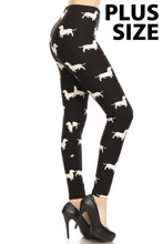 Load image into Gallery viewer, Hot Dog - Dachshund Plus Size Leggings