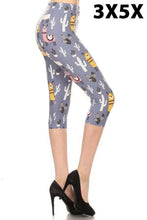 Load image into Gallery viewer, Llama Llama Curvy Plus Size Premium Capri