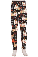 Load image into Gallery viewer, Christmas Kitty Kids Holiday Leggings