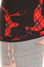 Load image into Gallery viewer, Plaid Reindeer Curvy Plus Size Leggings