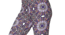 Load image into Gallery viewer, Purple Posy Floral Plus Size Leggings