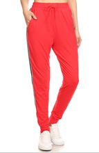 Load image into Gallery viewer, Red Stripe Premium Joggers-Medium