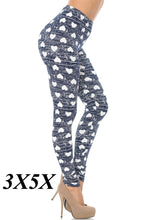 Load image into Gallery viewer, Rustic Hearts Curvy Plus Size Valentine's Day Leggings