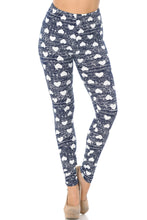 Load image into Gallery viewer, Adorable white hearts on a black background that is great for dressy and a casual look.