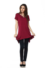 Load image into Gallery viewer, Wine Strappy Tunic Top
