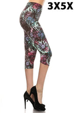 Load image into Gallery viewer, Splash Curvy Plus Size Premium Capri