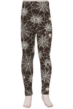 Load image into Gallery viewer, Wicked Web Kids Halloween Leggings