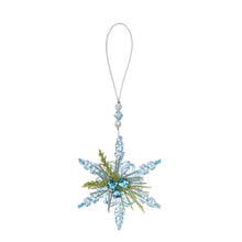 Load image into Gallery viewer, Ganz Kissing Krystals Winter Ice Teeny Snowflake Ornament - Spike
